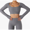 032 Top Deportivo de Manga Larga - Gris