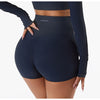 032 Shorts de Tiro Alto Absorbente - Azul Oscuro