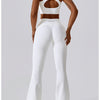 083 Pants Acampanado con Corte V - Blanco